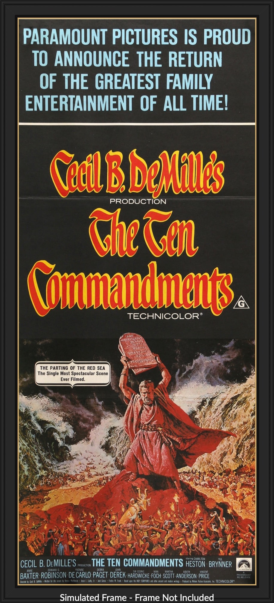 Ten Commandments (1956) original movie poster for sale at Originalfilmart
