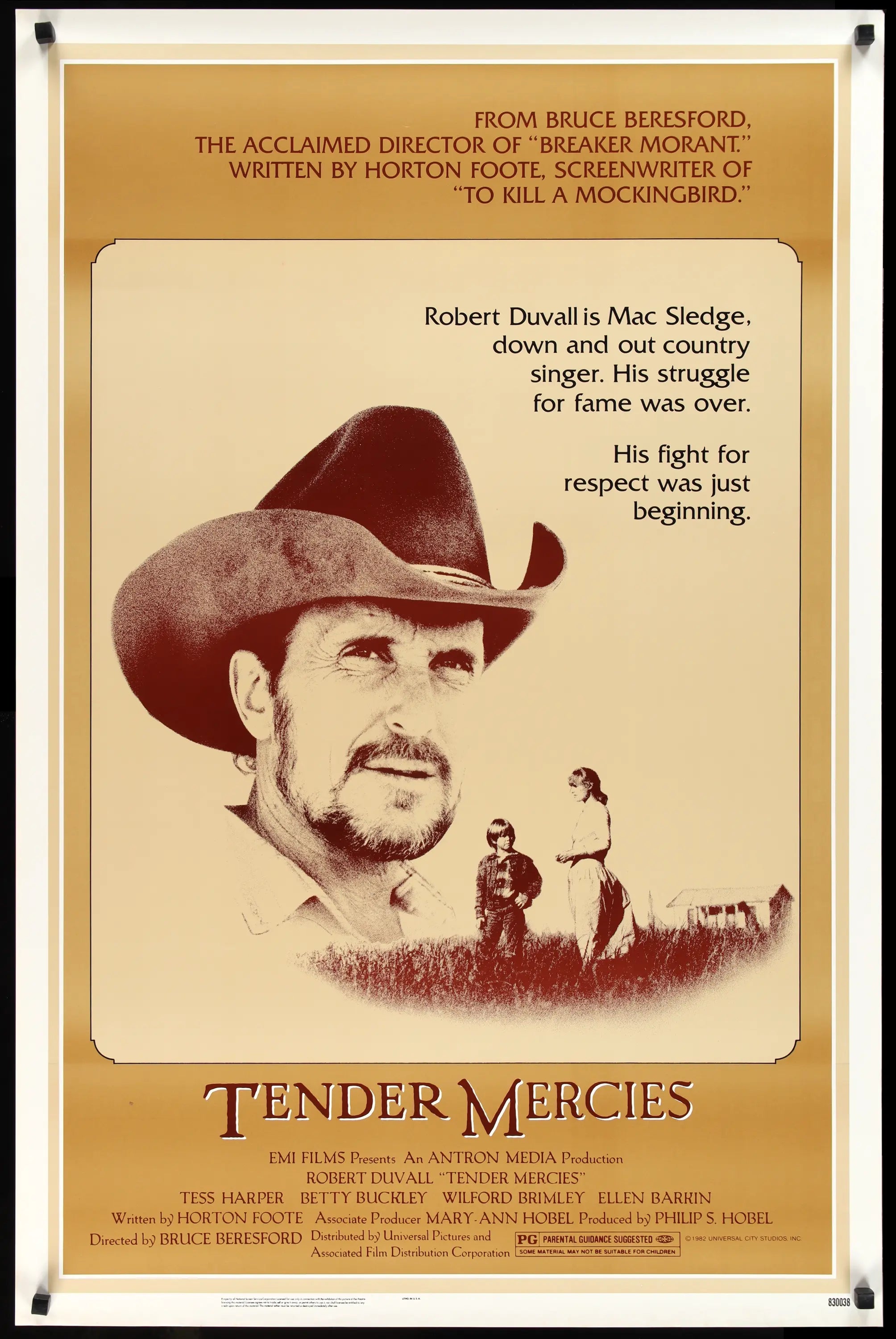 Tender Mercies (1983) original movie poster for sale at Originalfilmart