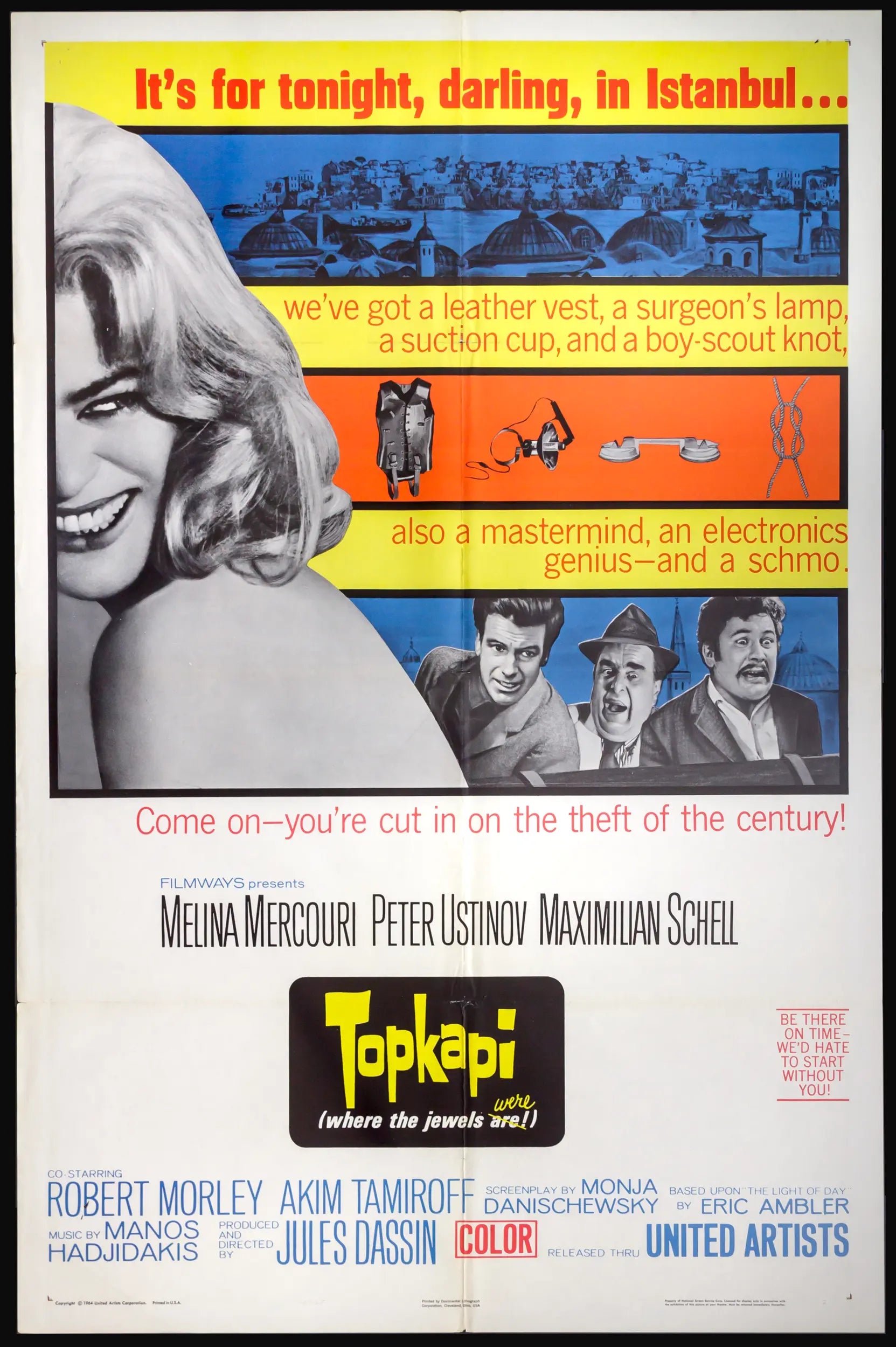 Topkapi (1964) original movie poster for sale at Originalfilmart
