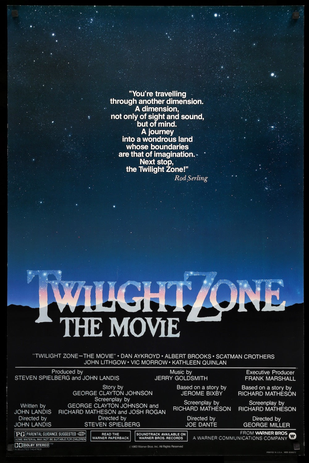 Twilight Zone: The Movie (1983) original movie poster for sale at Originalfilmart