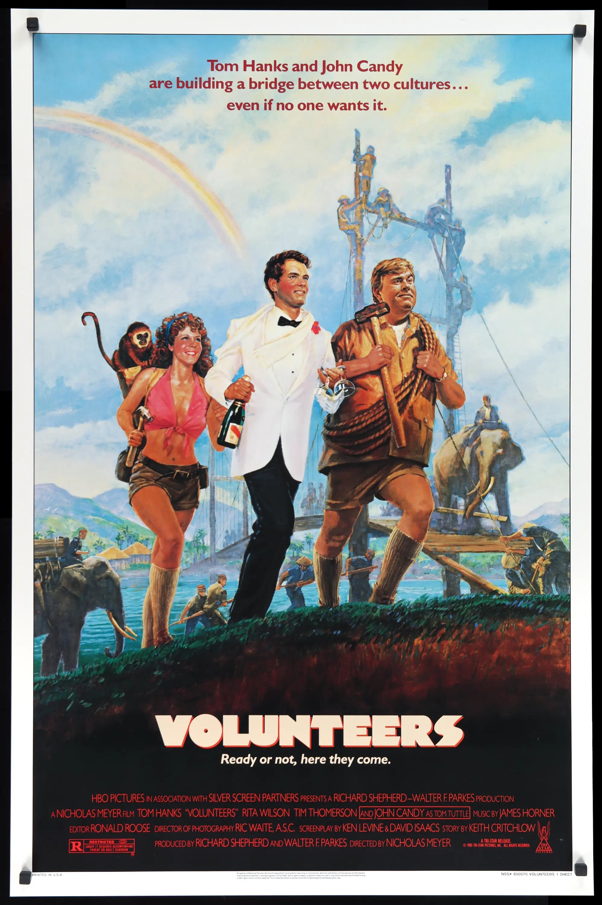 Volunteers (1985) original movie poster for sale at Originalfilmart