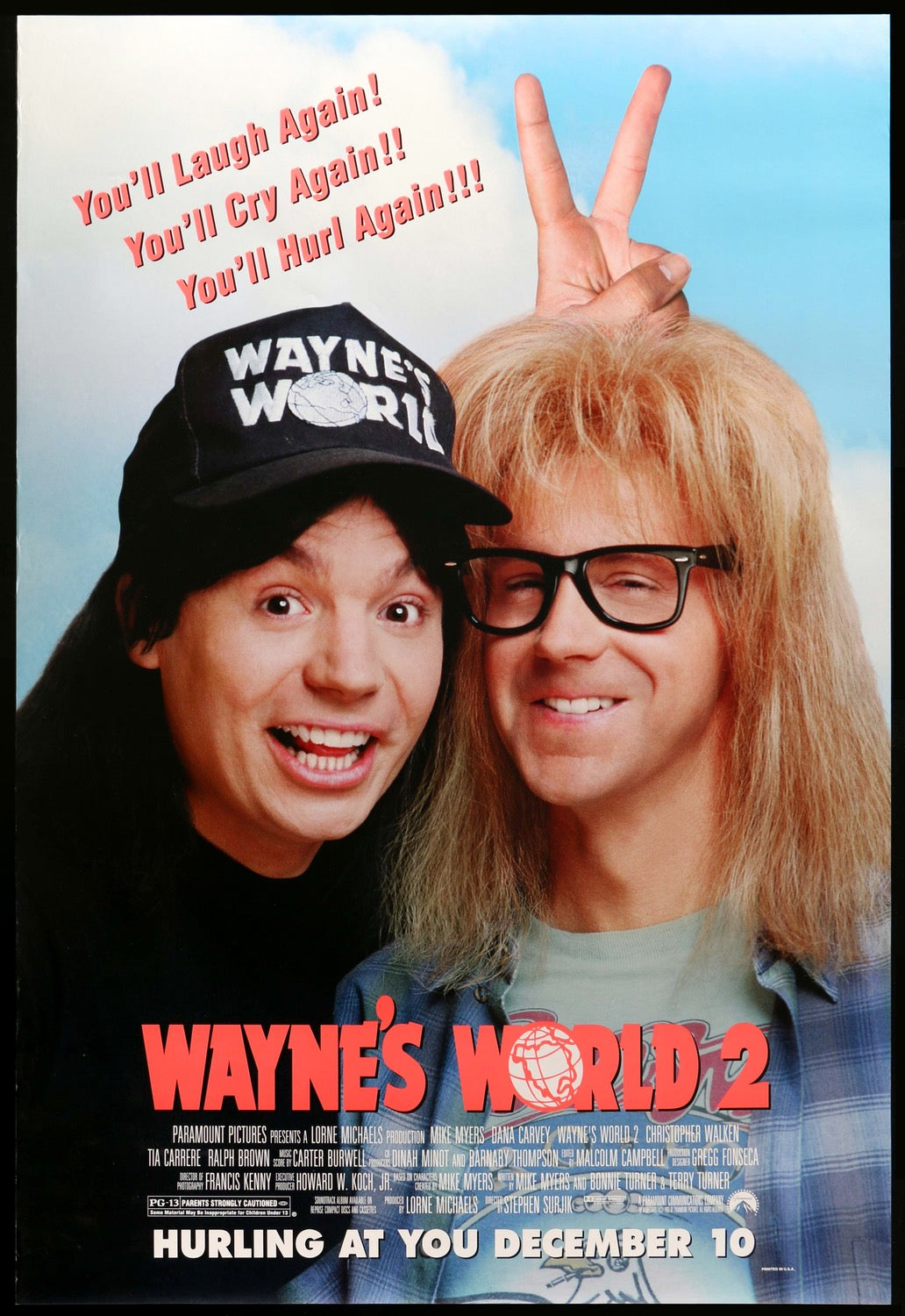 Wayne's World 2 (1993) original movie poster for sale at Originalfilmart