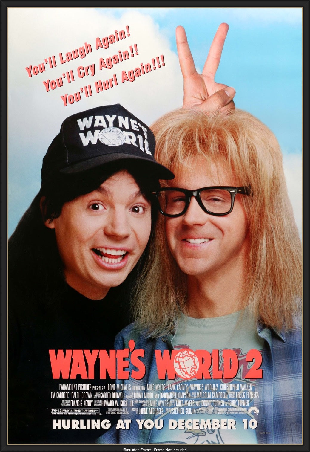 Wayne's World 2 (1993) original movie poster for sale at Originalfilmart