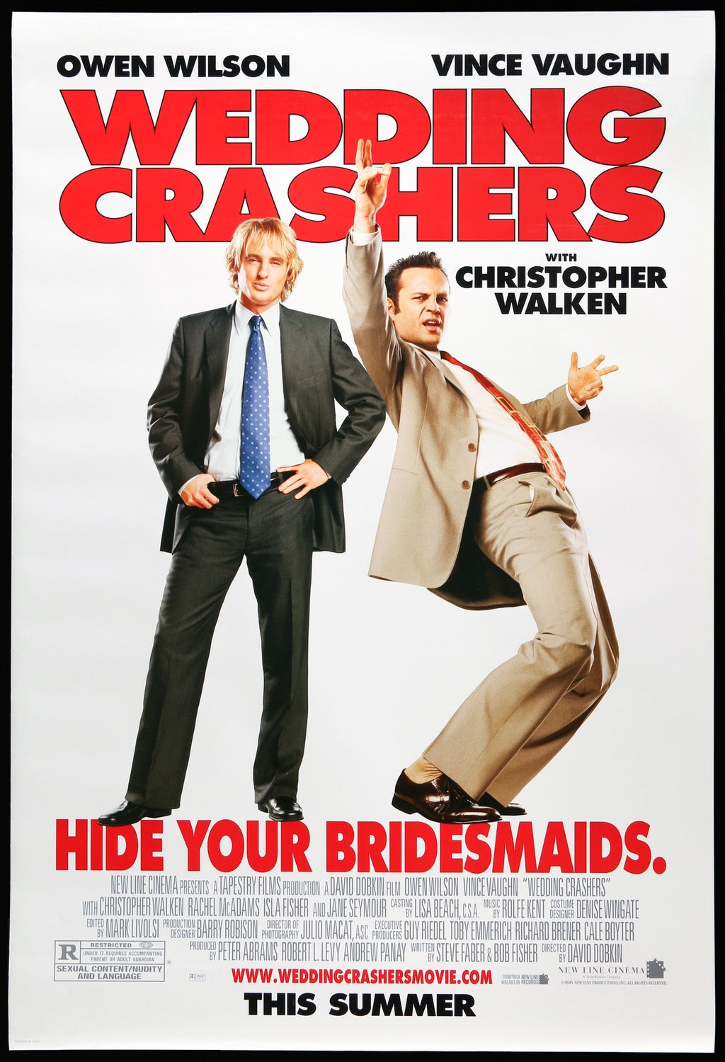 Wedding Crashers (2005) original movie poster for sale at Originalfilmart