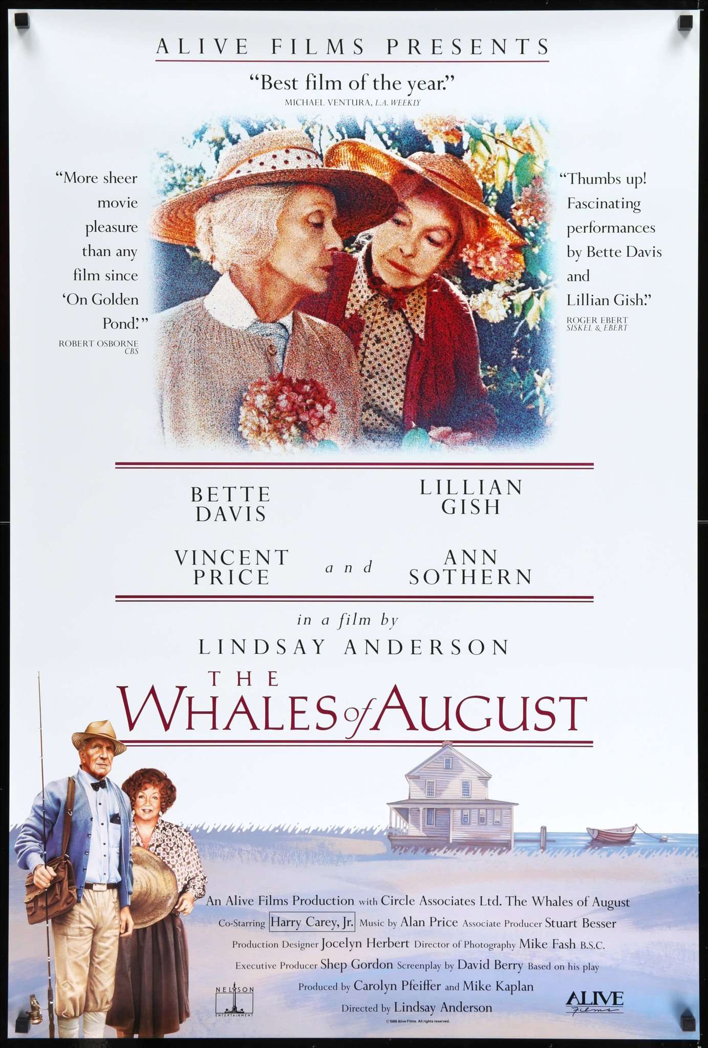 Whales of August (1987) original movie poster for sale at Originalfilmart