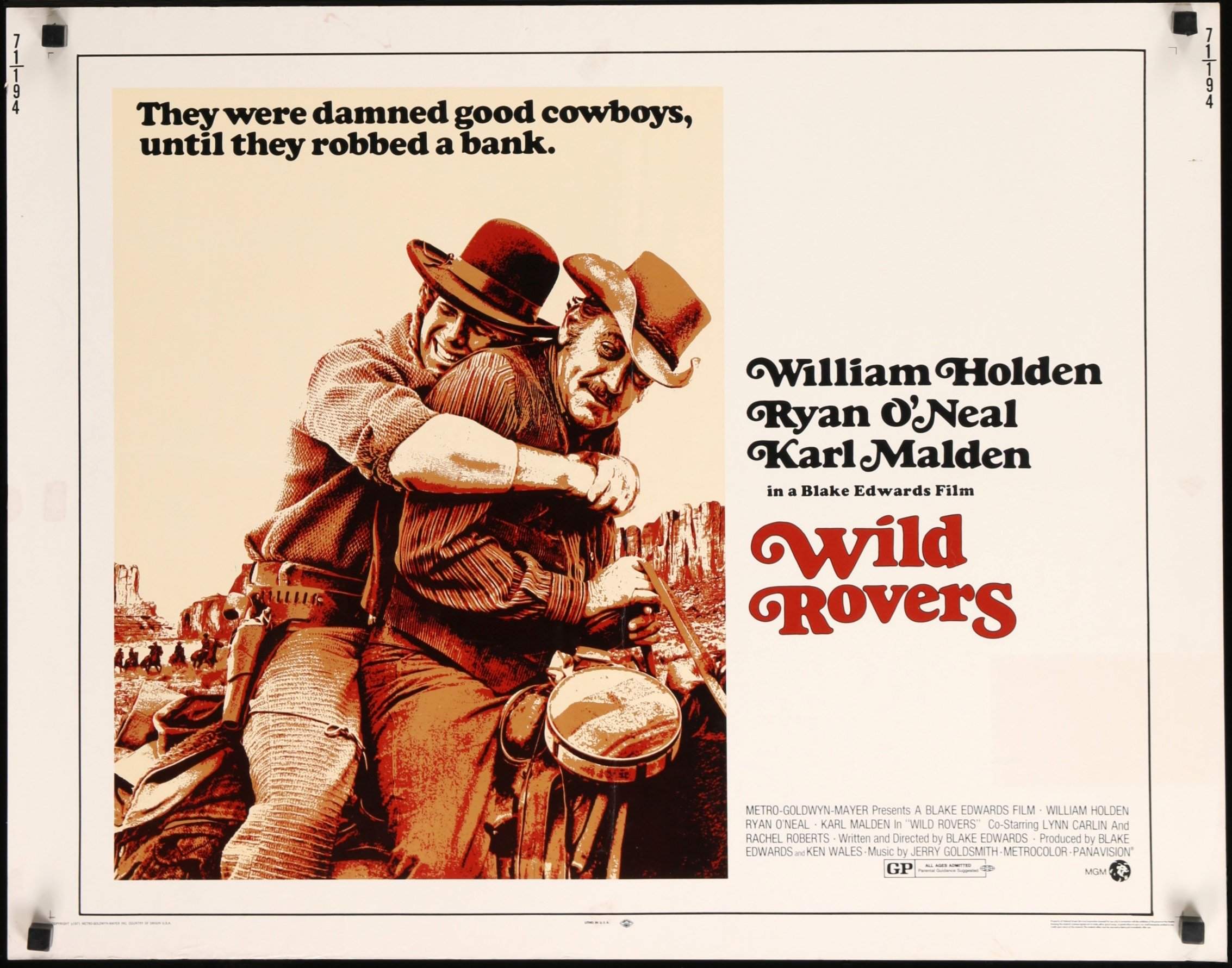 Wild Rovers (1971) original movie poster for sale at Originalfilmart