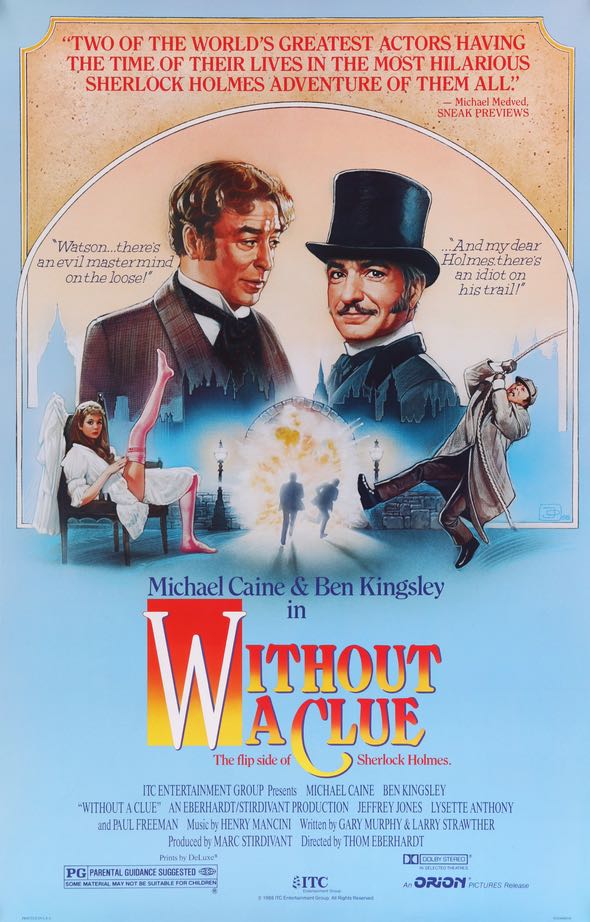 Without a Clue (1988) original movie poster for sale at Originalfilmart