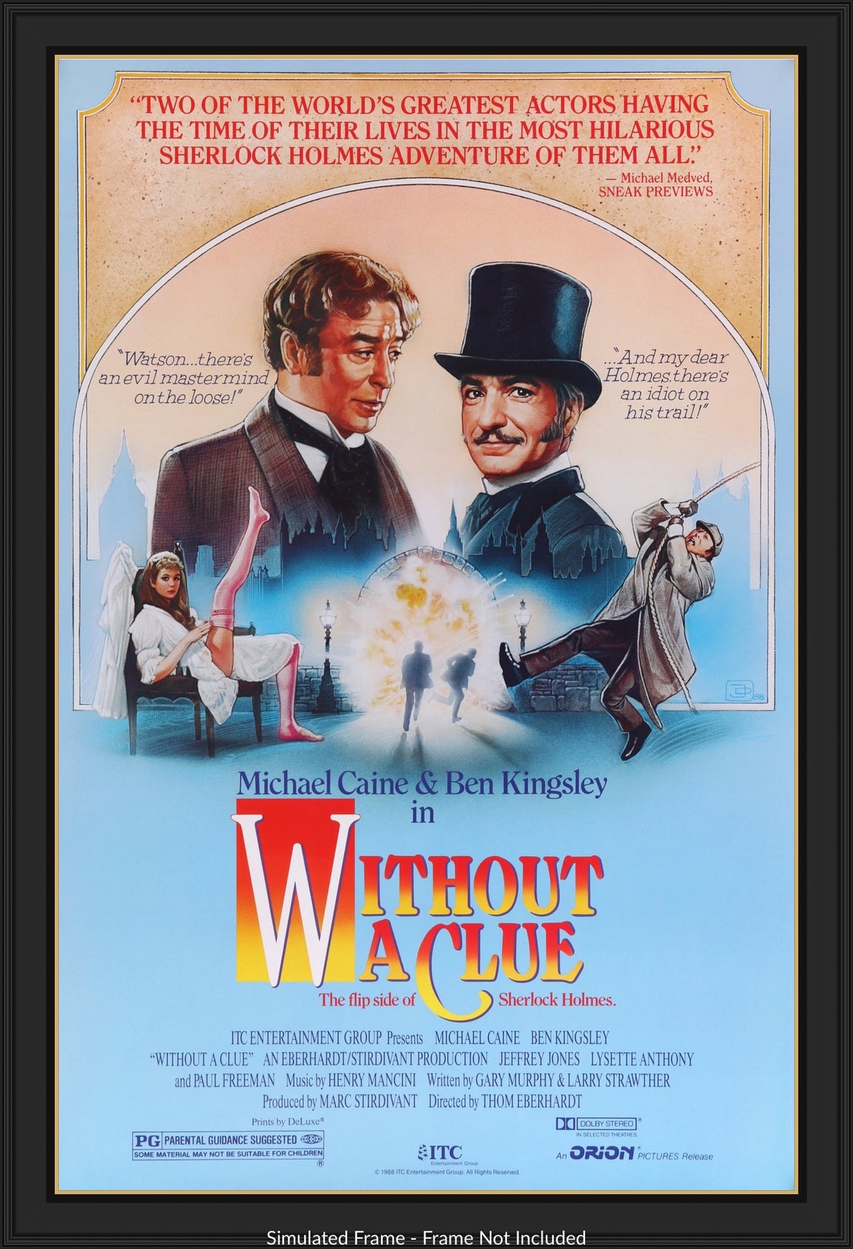 Without a Clue (1988) original movie poster for sale at Originalfilmart