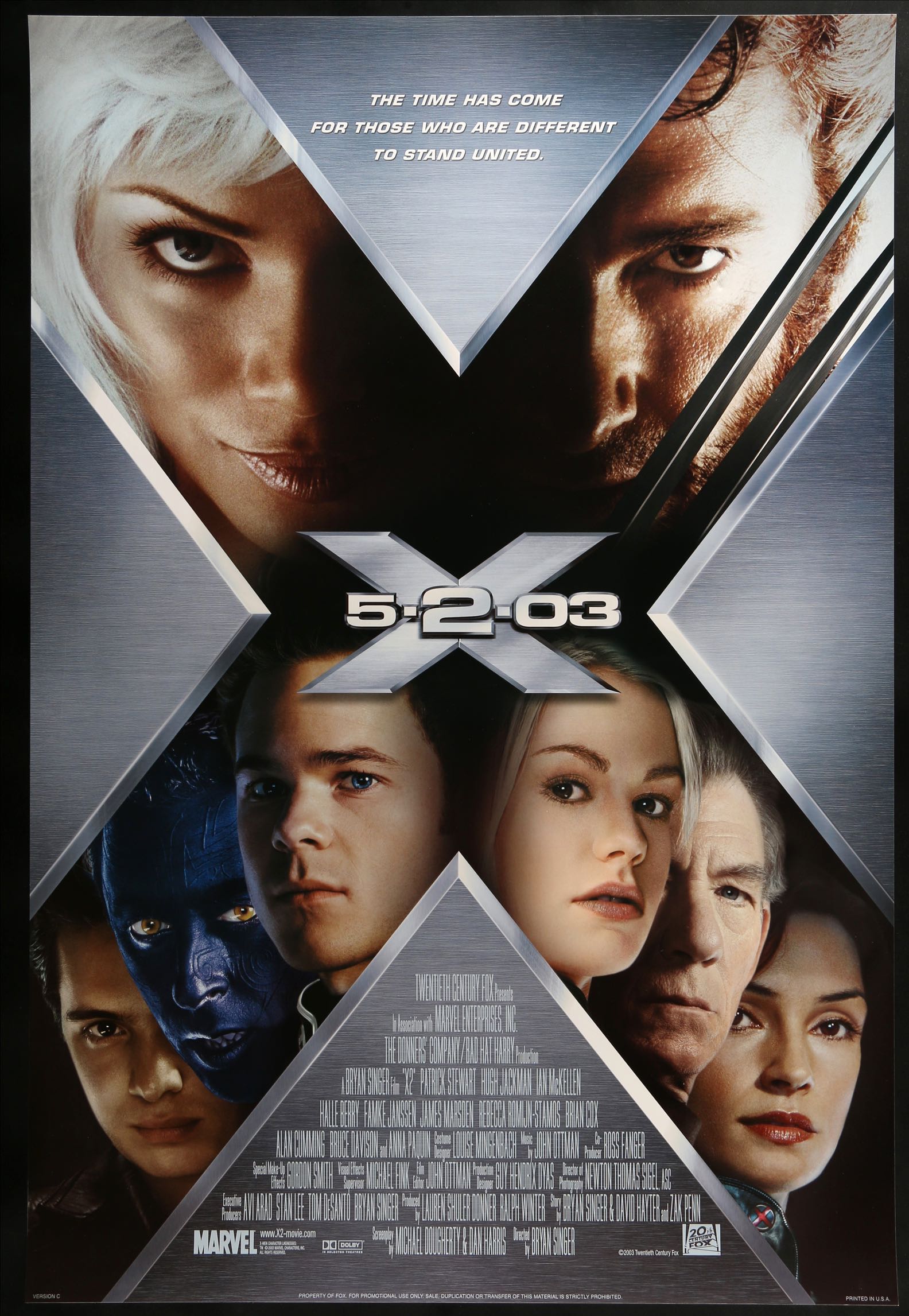 X-Men 2 (2003) original movie poster for sale at Originalfilmart