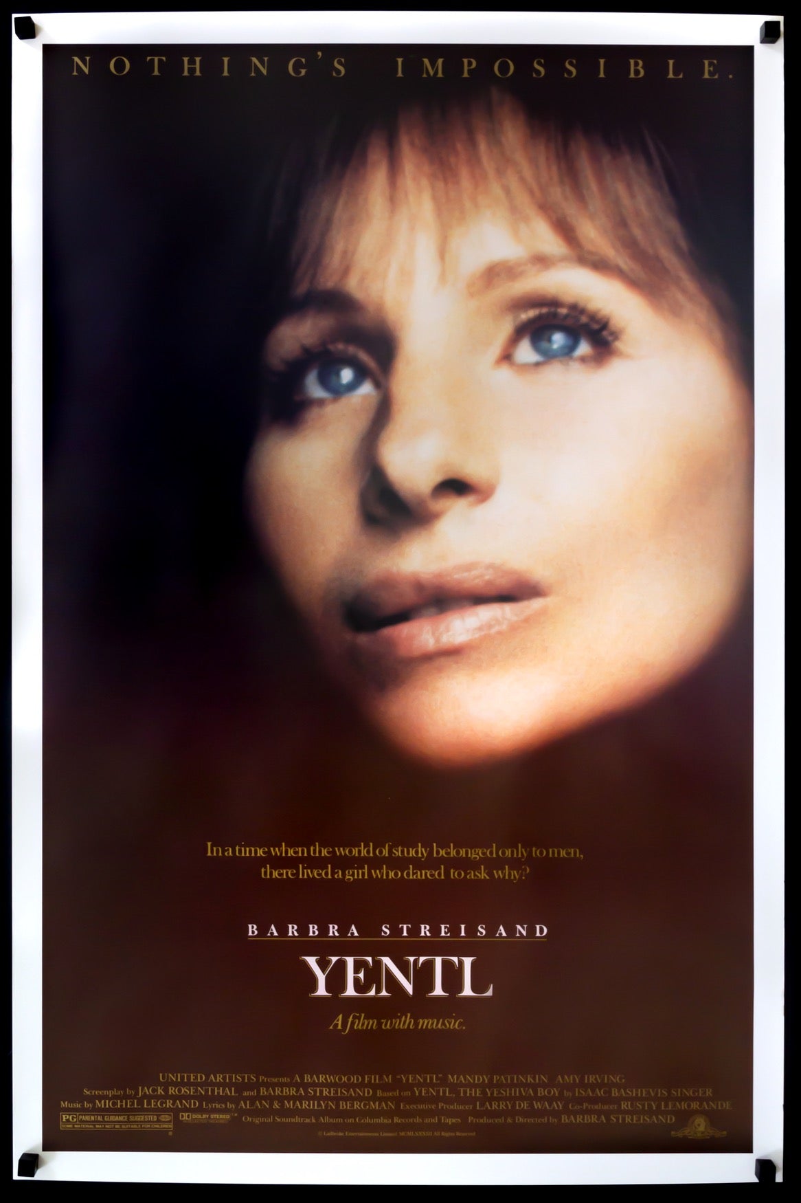 Yentl (1983) original movie poster for sale at Originalfilmart