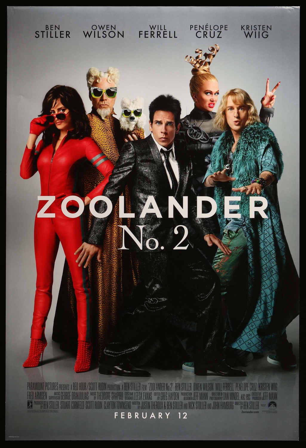 Zoolander No. 2 (2016) original movie poster for sale at Originalfilmart