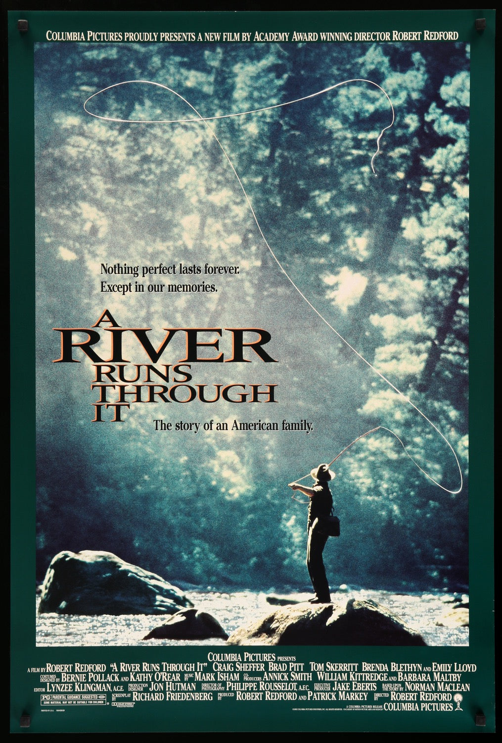 River Runs Through It (1992) original movie poster for sale at Originalfilmart