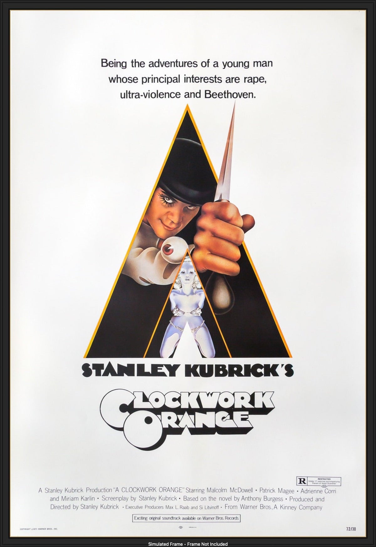 Clockwork Orange (1972) original movie poster for sale at Originalfilmart