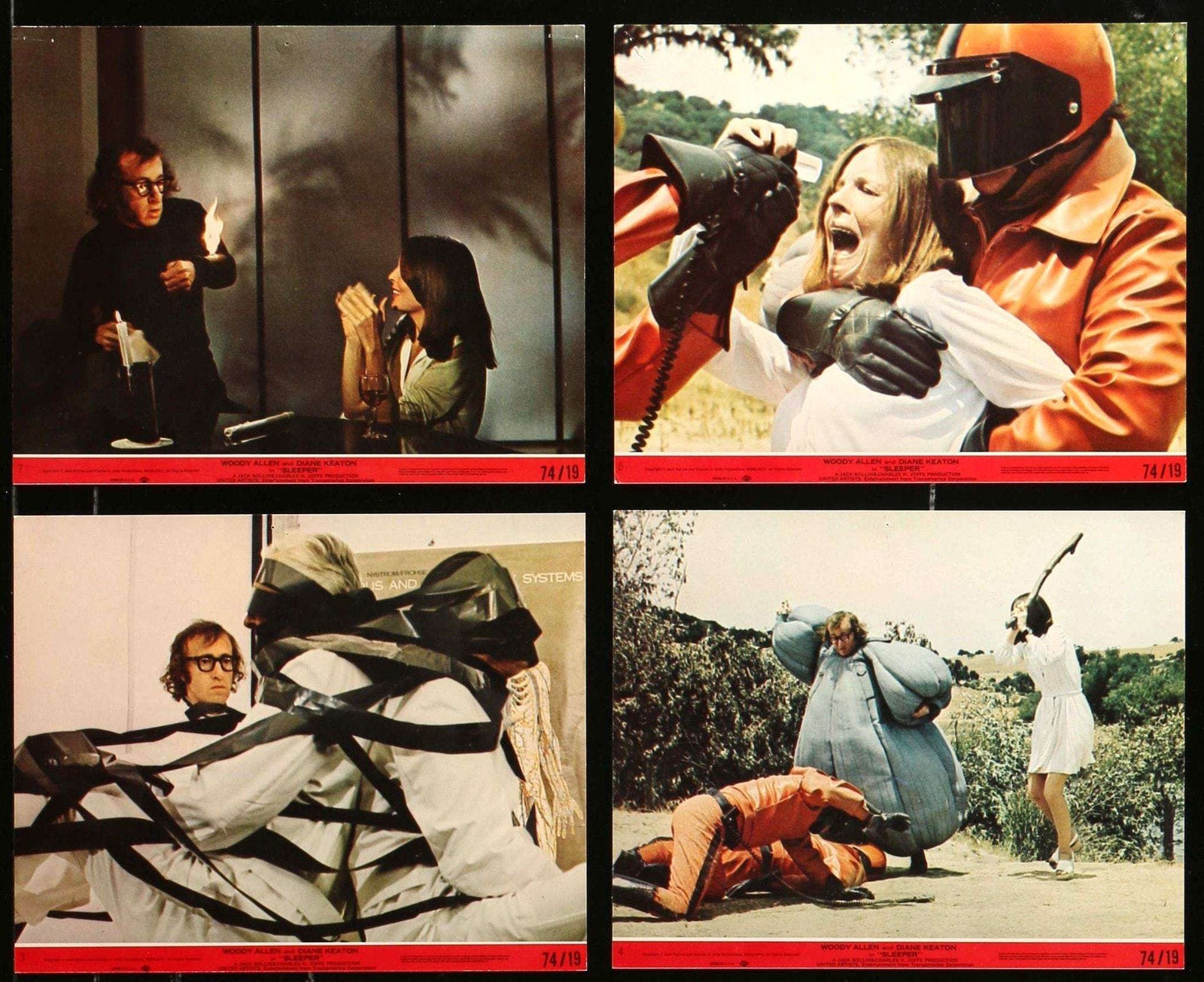 Sleeper (1973) Mini Lobby Cards - Set of 8 original movie poster for sale at Originalfilmart