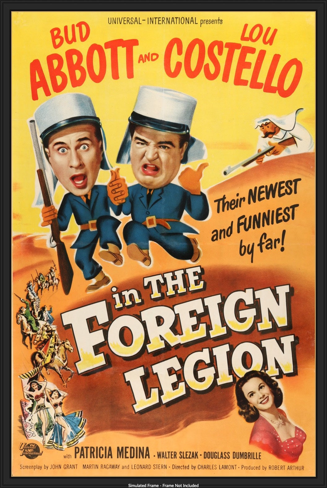 Abbott and Costello in The Foreign Legion (1950) original movie poster for sale at Originalfilmart