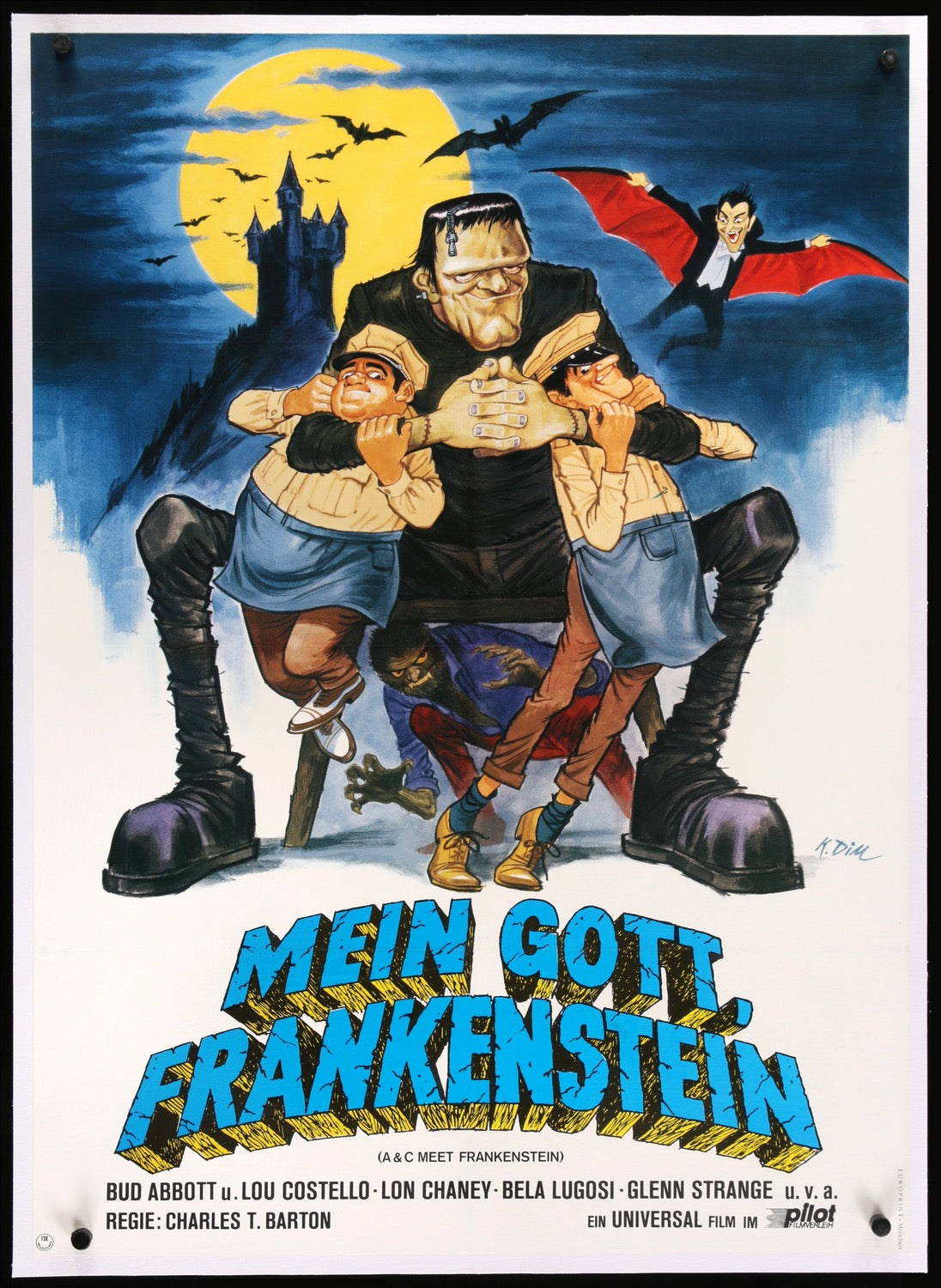 Abbott and Costello Meet Frankenstein (1948) original movie poster for sale at Originalfilmart