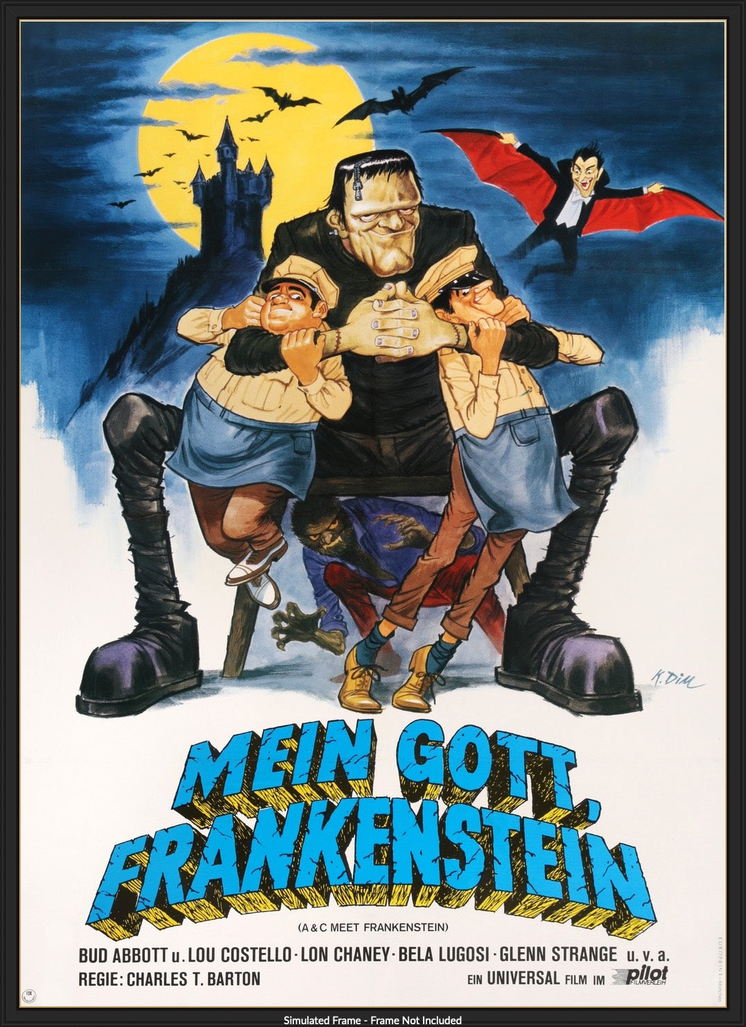 Abbott and Costello Meet Frankenstein (1948) original movie poster for sale at Originalfilmart