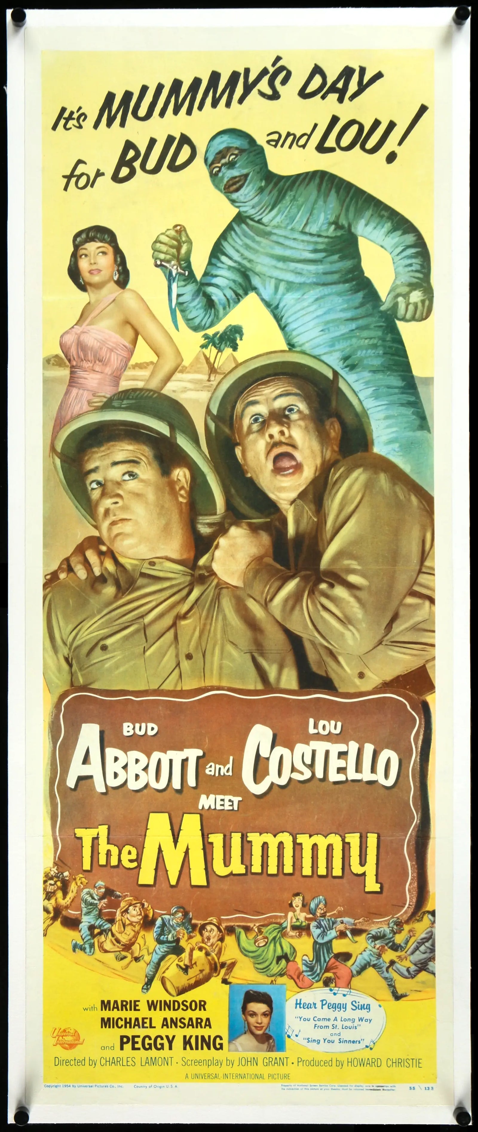 Abbott and Costello Meet the Mummy (1955) original movie poster for sale at Originalfilmart