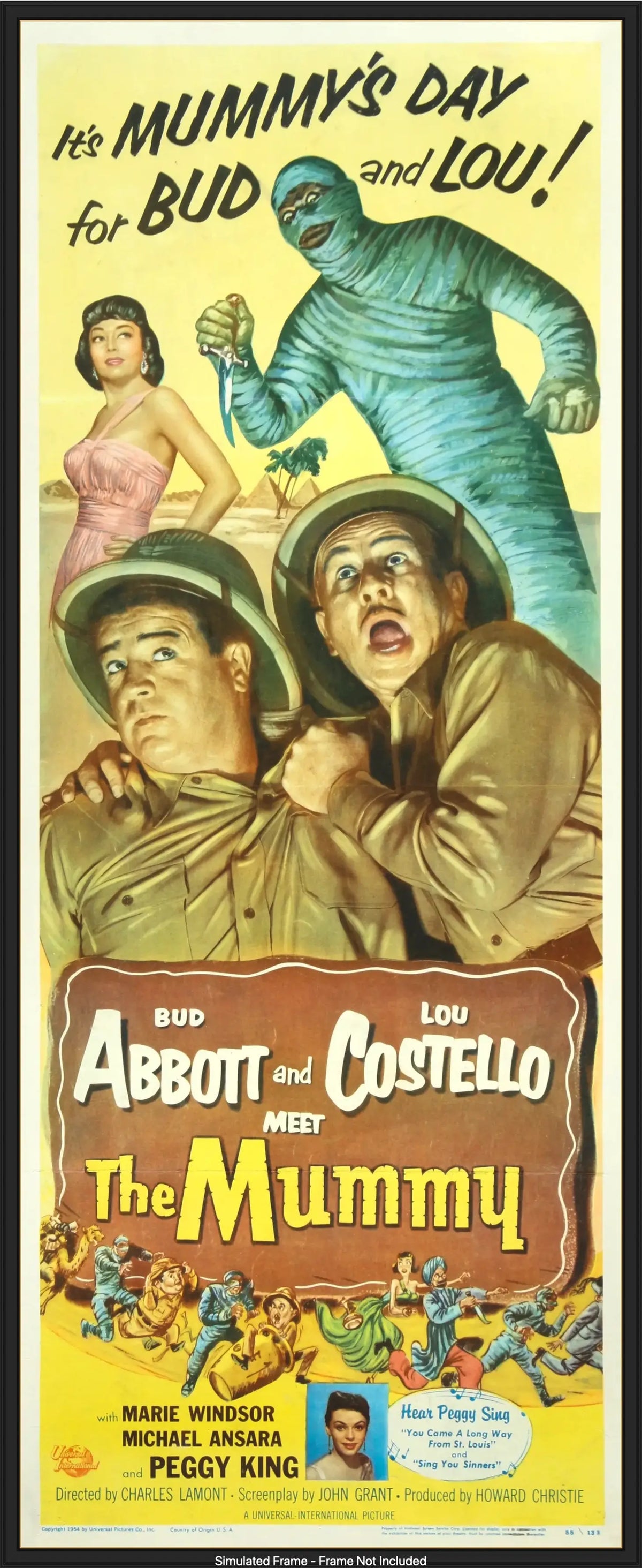 Abbott and Costello Meet the Mummy (1955) original movie poster for sale at Originalfilmart