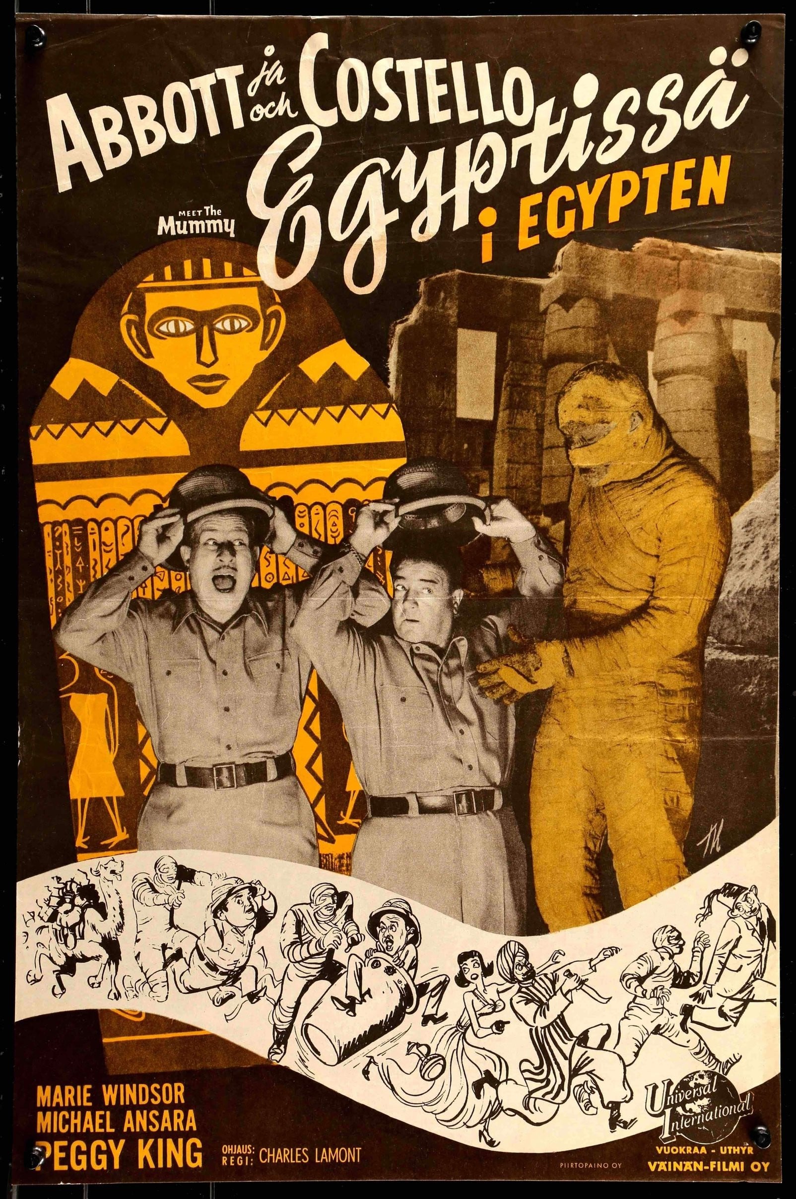 Abbott and Costello Meet the Mummy (1955) original movie poster for sale at Originalfilmart