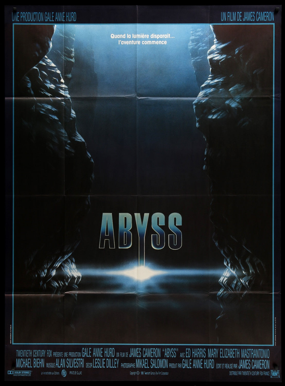 Abyss (1989) original movie poster for sale at Originalfilmart