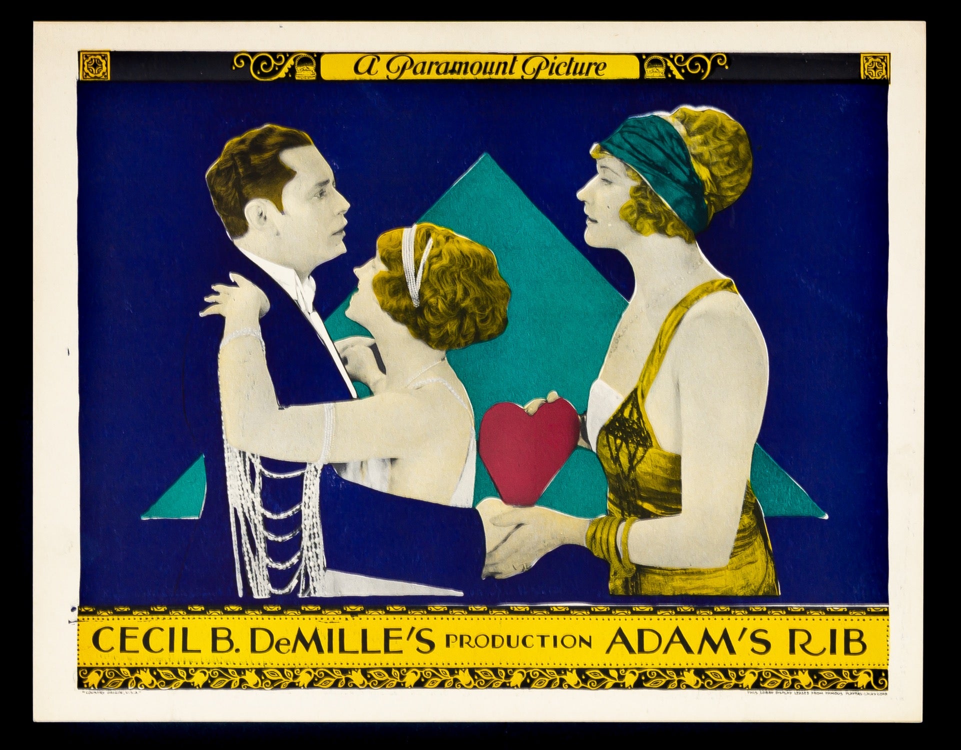 Adam's Rib (1923) original movie poster for sale at Originalfilmart
