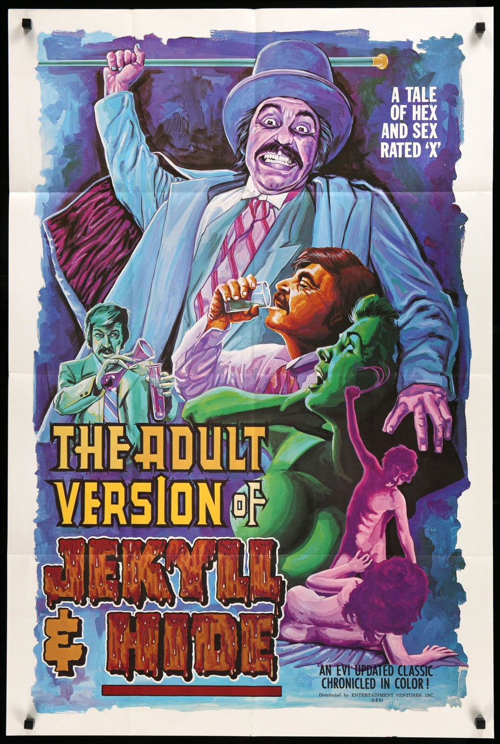 Adult Version of Jekyll &amp; Hide (1972) original movie poster for sale at Originalfilmart