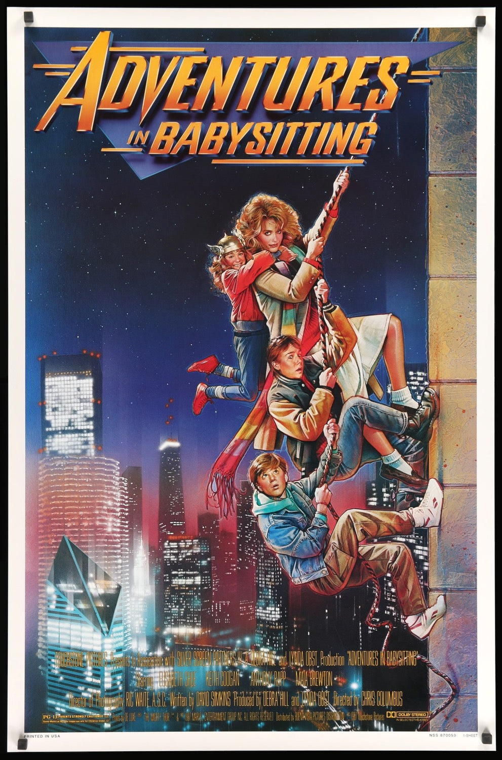 Adventures in Babysitting (1987) original movie poster for sale at Originalfilmart