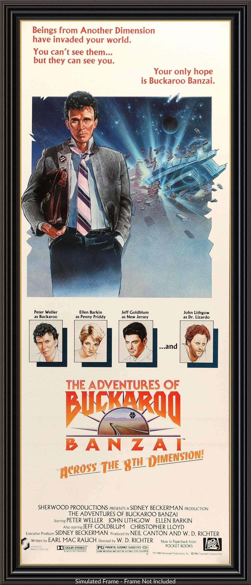 Adventures of Buckaroo Banzai (1984) original movie poster for sale at Originalfilmart