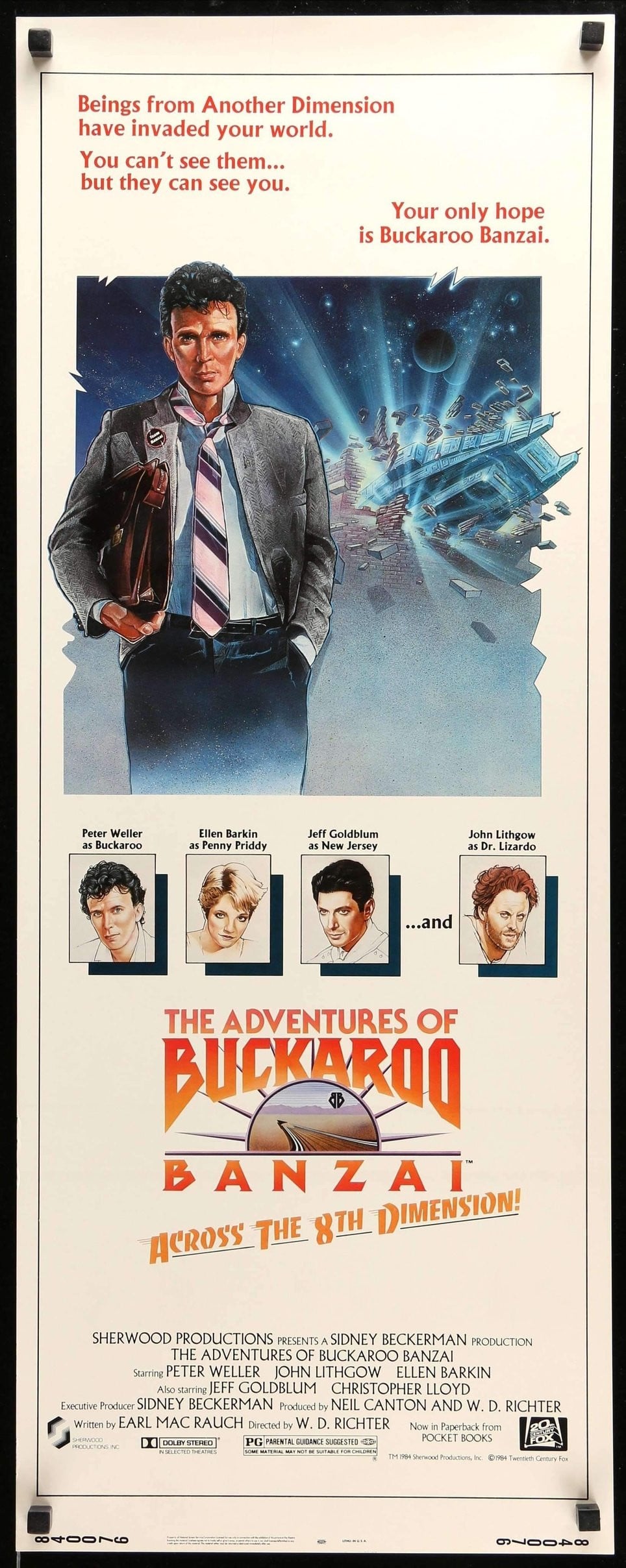 Adventures of Buckaroo Banzai (1984) original movie poster for sale at Originalfilmart