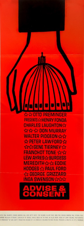 Advise and Consent (1962) original movie poster for sale at Originalfilmart