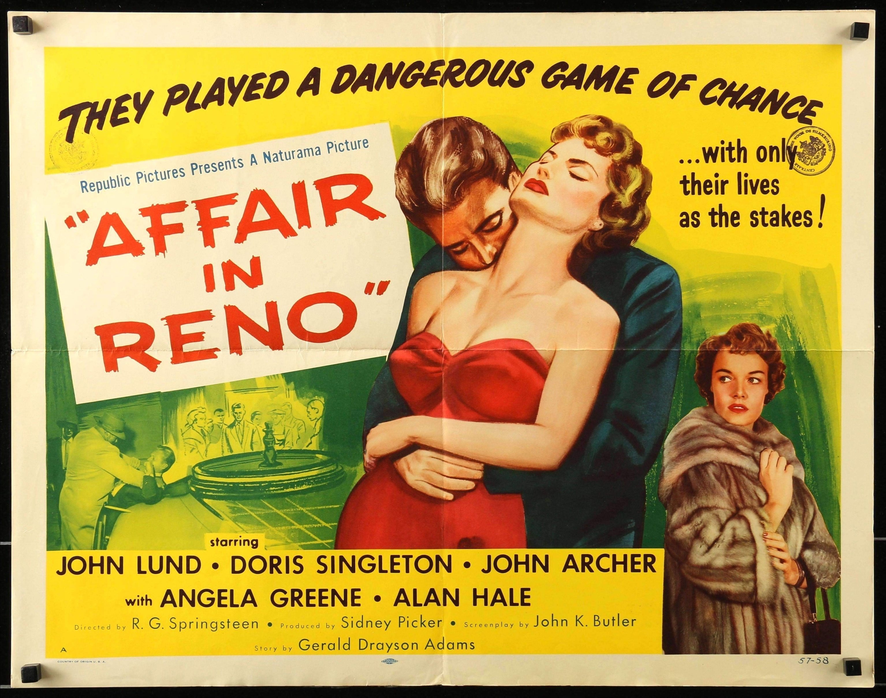 Affair in Reno (1957) original movie poster for sale at Originalfilmart