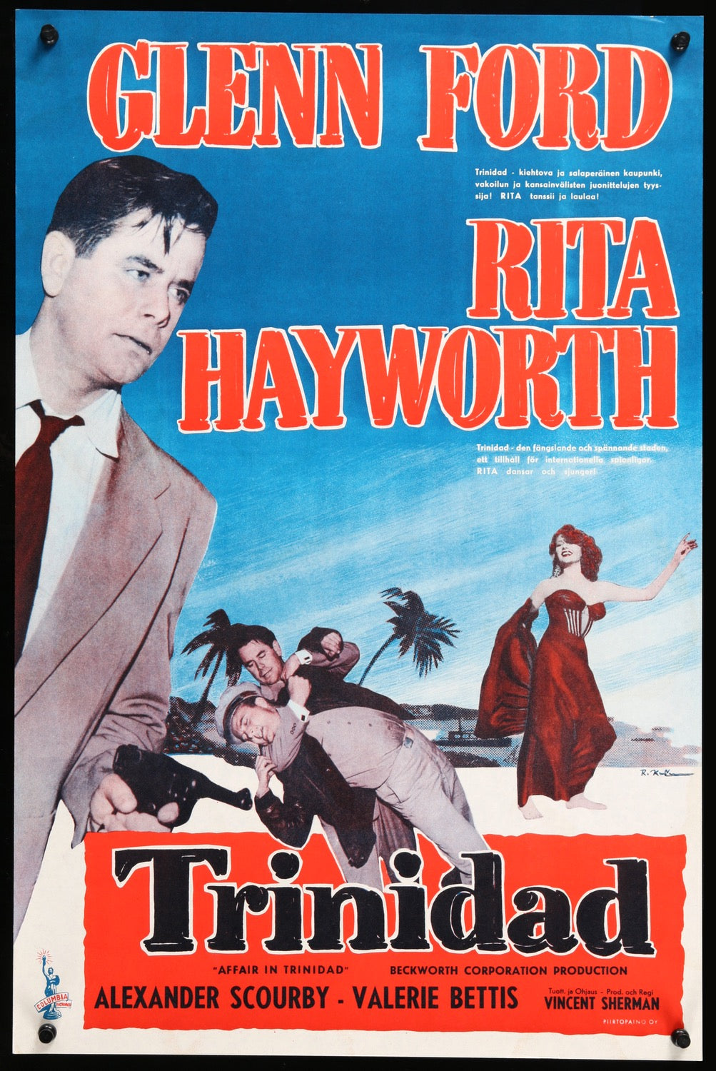 Affair in Trinidad (1952) original movie poster for sale at Originalfilmart