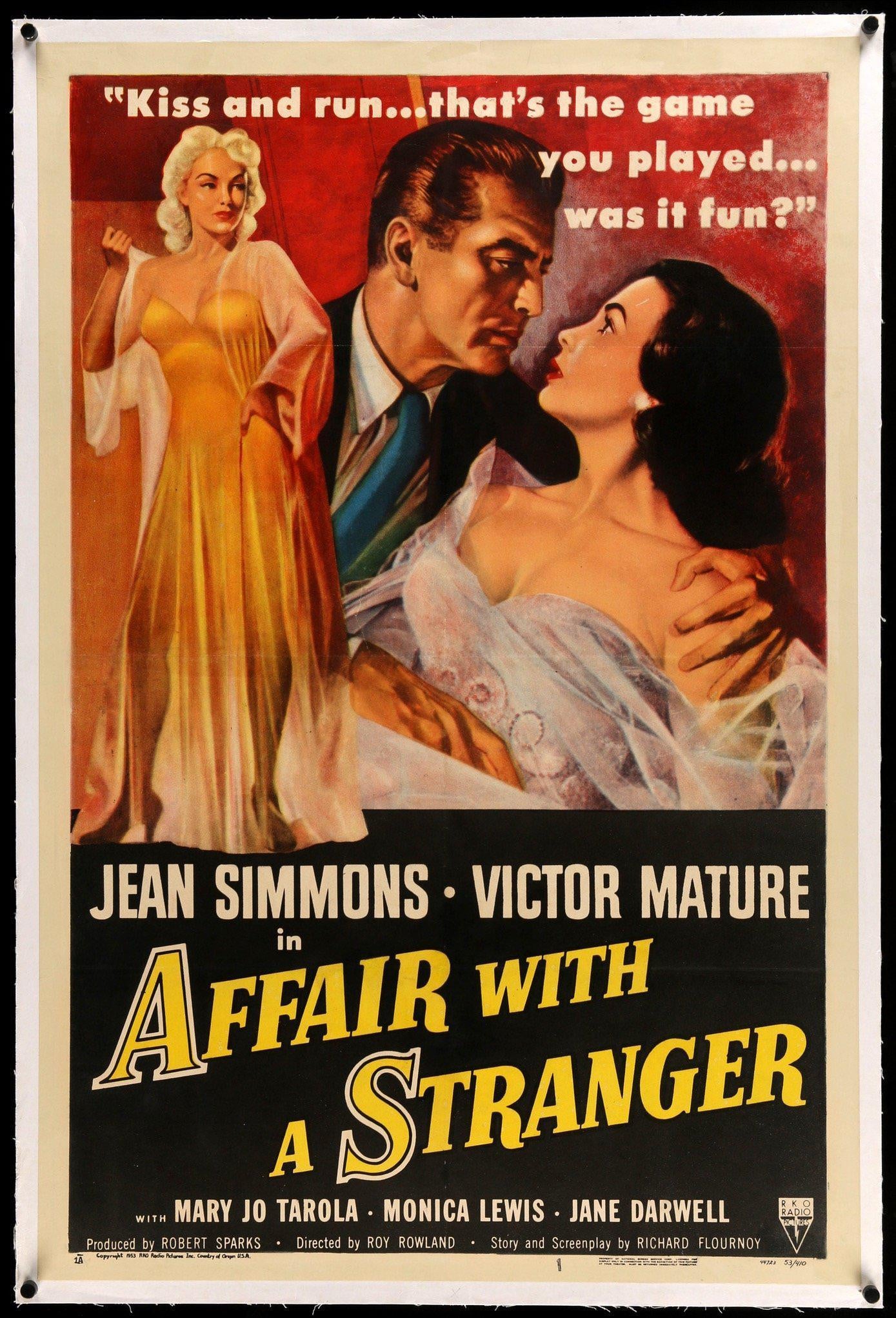 Affair with a Stranger (1953) original movie poster for sale at Originalfilmart