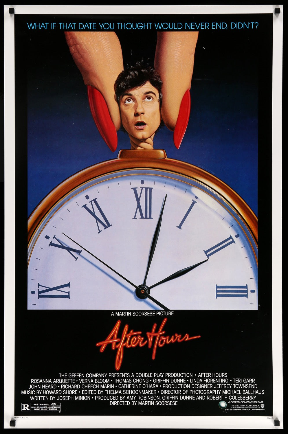 After Hours (1985) original movie poster for sale at Originalfilmart