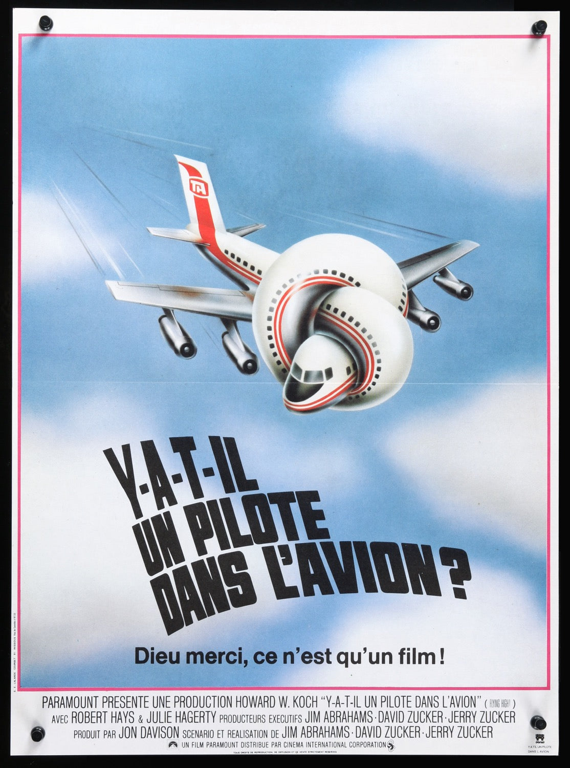 Airplane! (1980) original movie poster for sale at Originalfilmart
