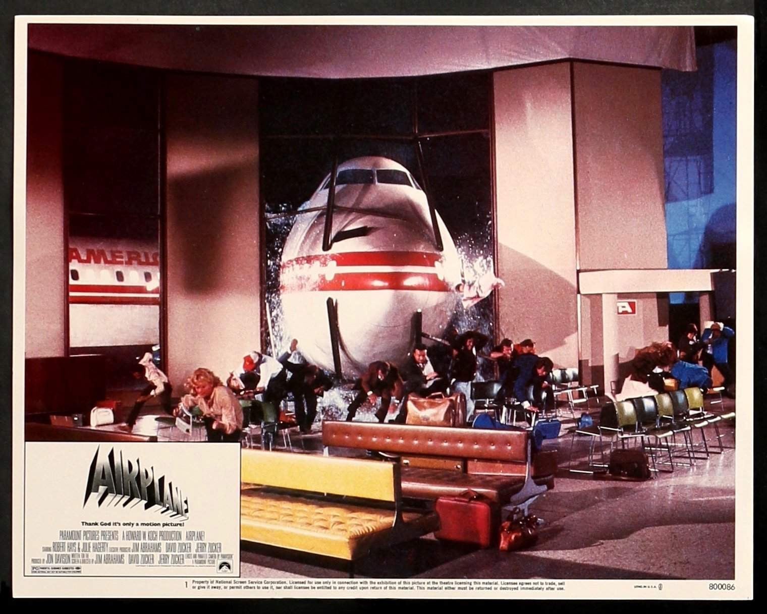 Airplane (1980) Lobby Card original movie poster for sale at Originalfilmart