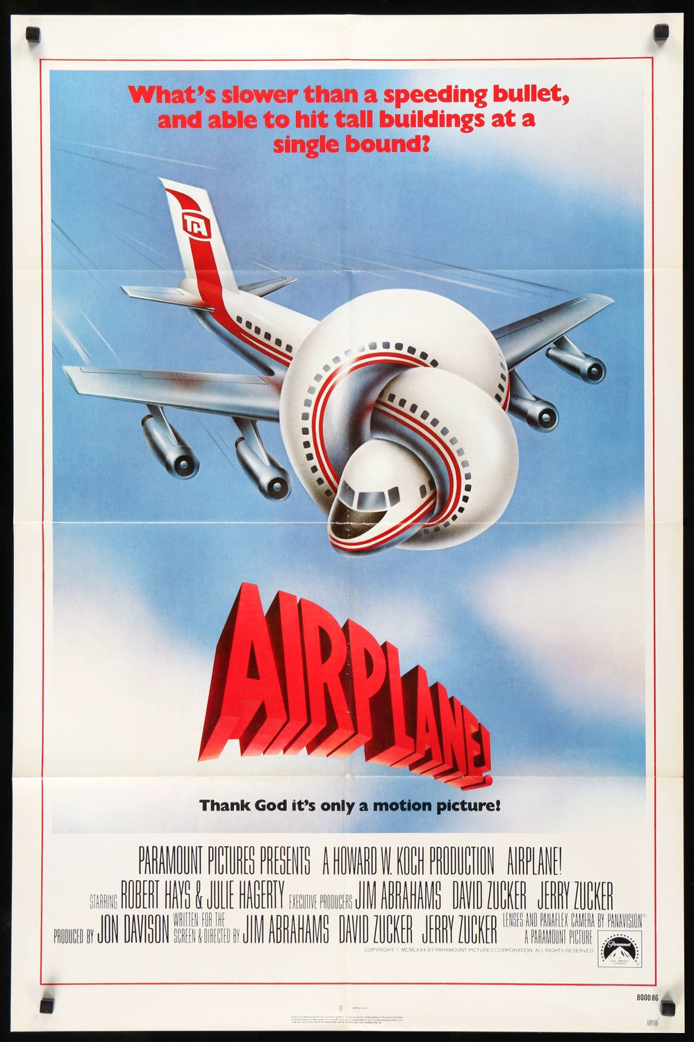 Airplane! (1980) original movie poster for sale at Originalfilmart