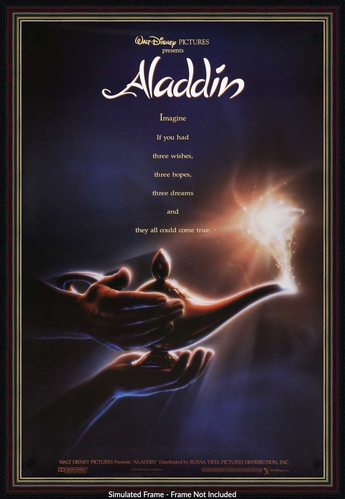 Aladdin (1992) original movie poster for sale at Originalfilmart