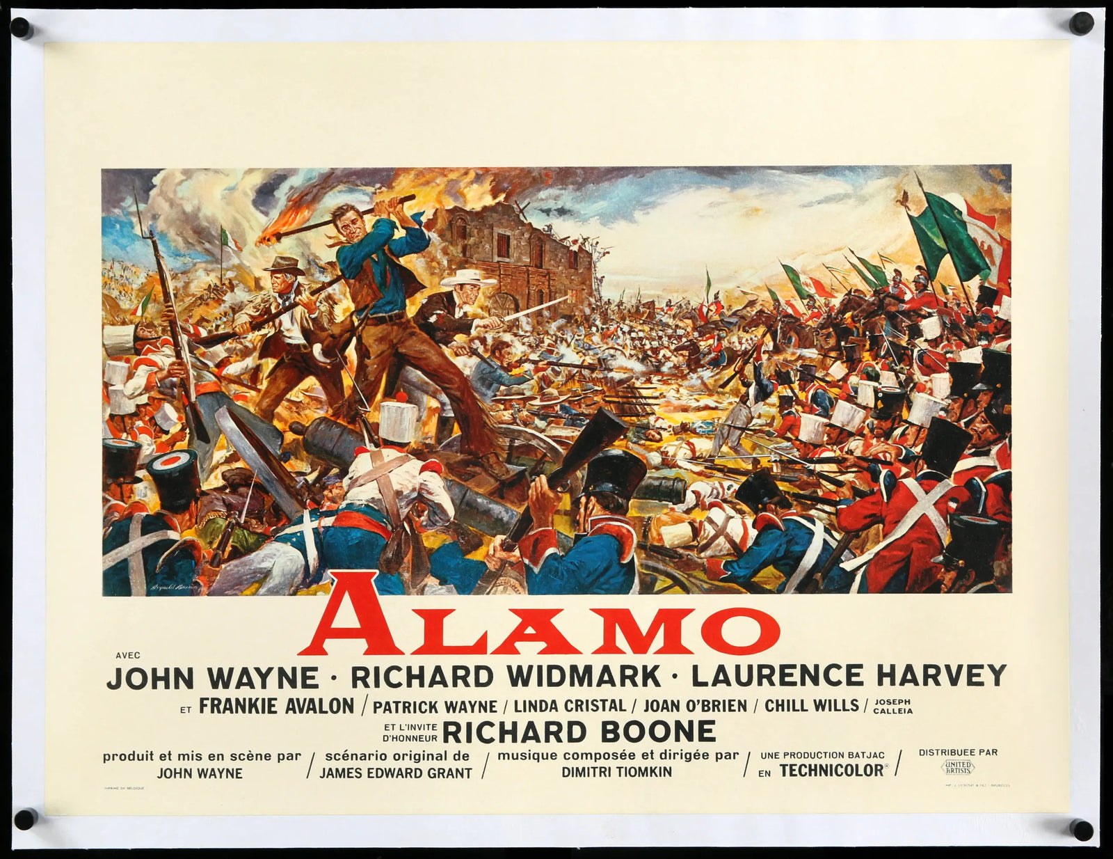 Alamo (1960) original movie poster for sale at Originalfilmart