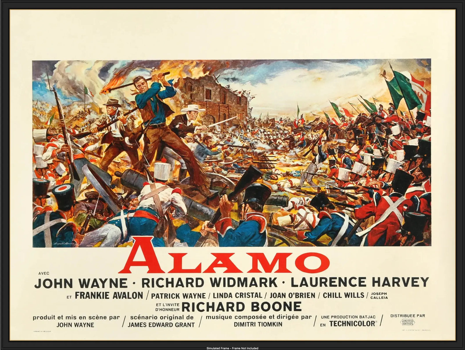 Alamo (1960) original movie poster for sale at Originalfilmart