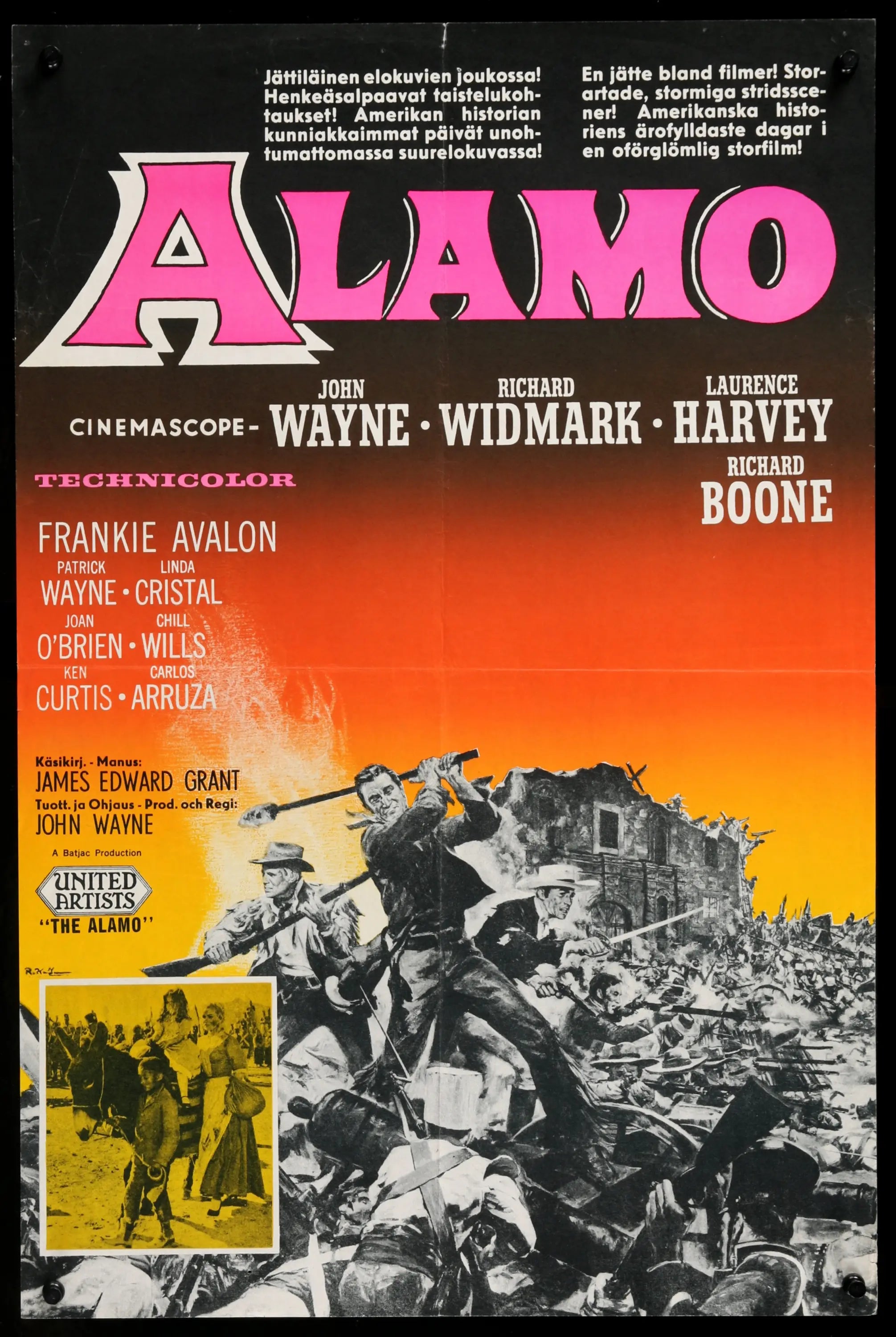 Alamo (1960) original movie poster for sale at Originalfilmart