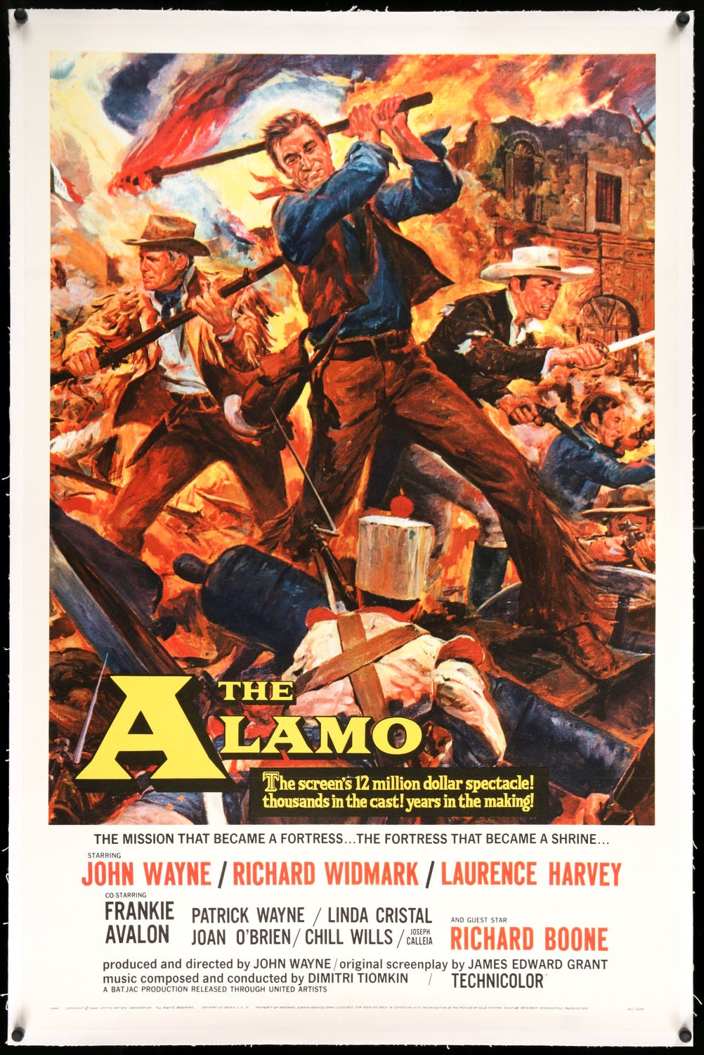 Alamo (1960) original movie poster for sale at Originalfilmart