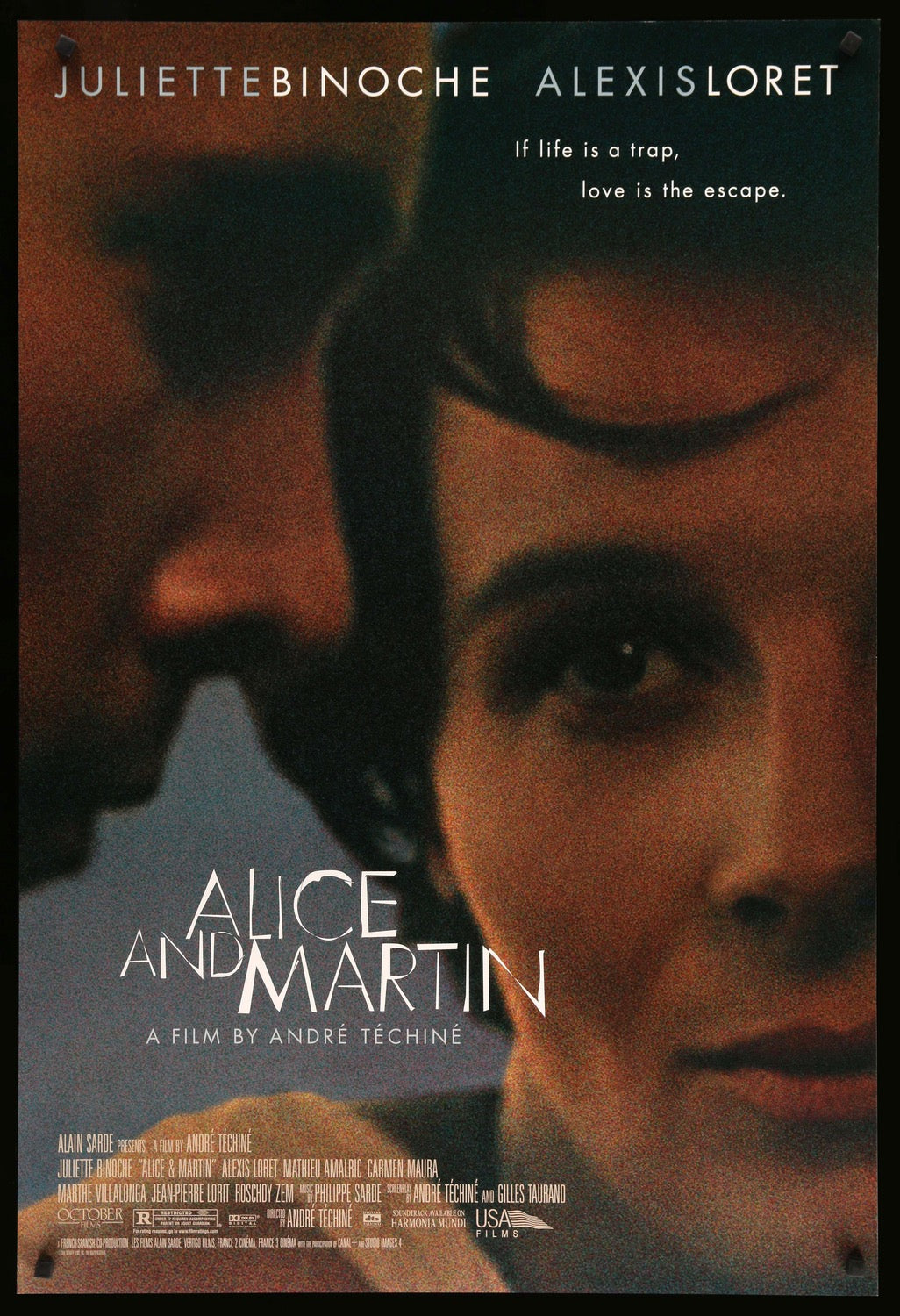 Alice and Martin (1998) original movie poster for sale at Originalfilmart