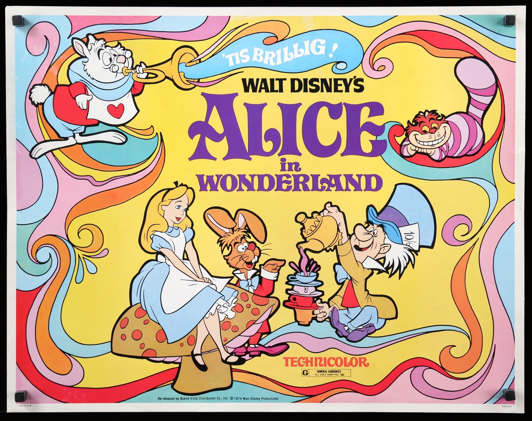 Alice in Wonderland (1951) original movie poster for sale at Originalfilmart