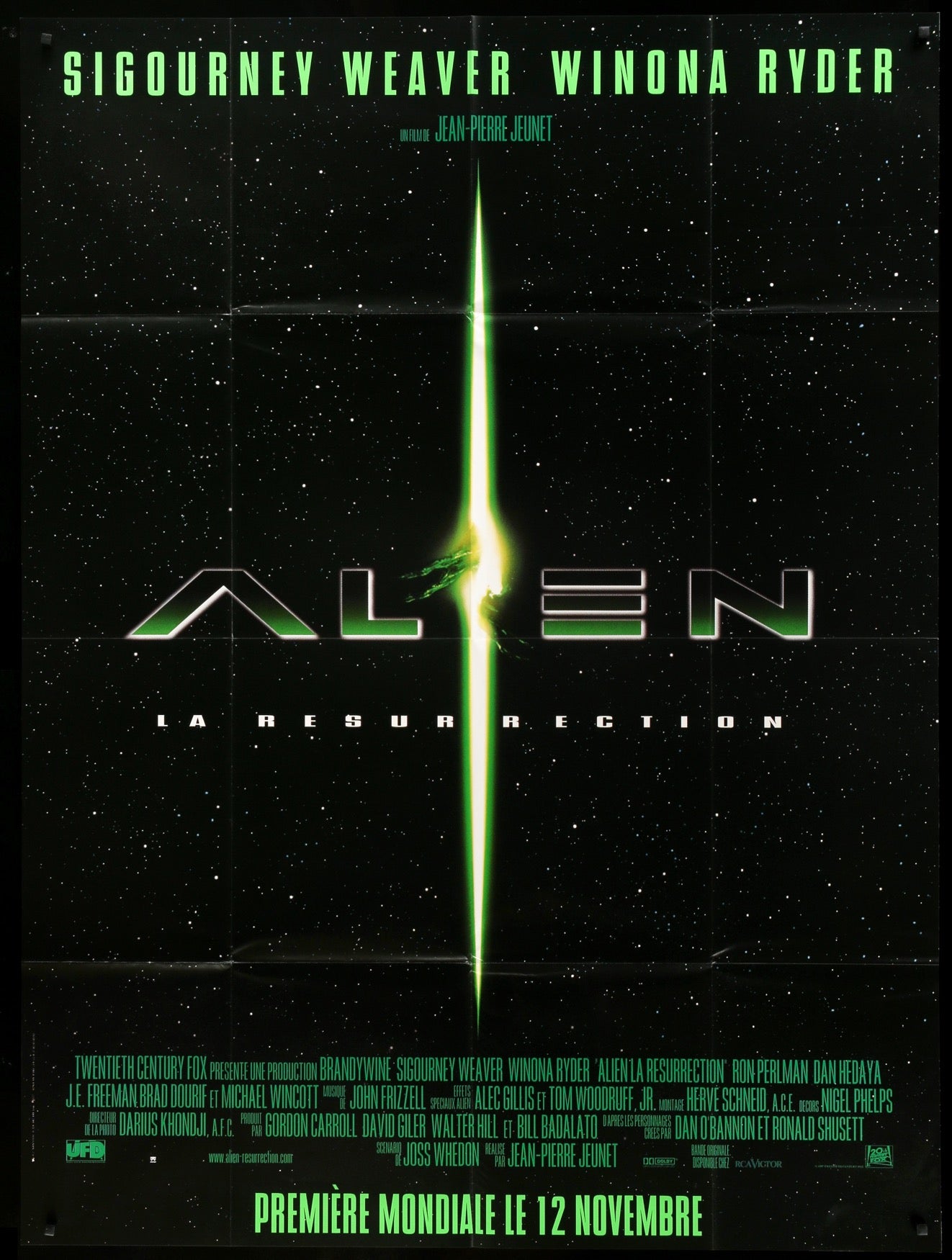 Alien: Resurrection (1997) original movie poster for sale at Originalfilmart