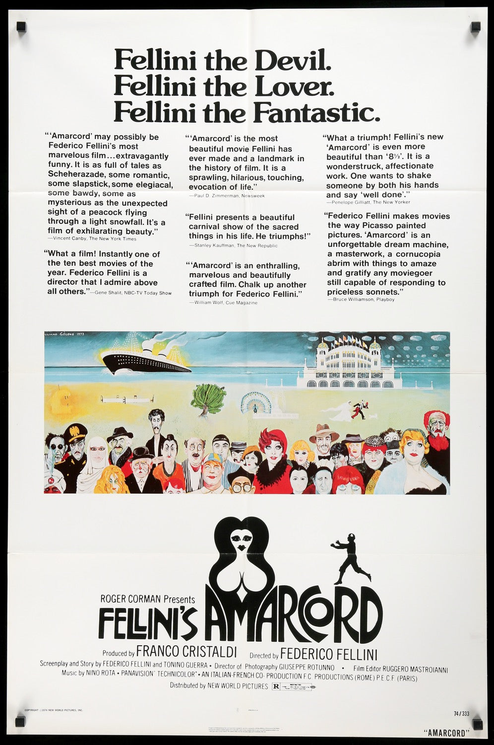 Amarcord (1973) original movie poster for sale at Originalfilmart