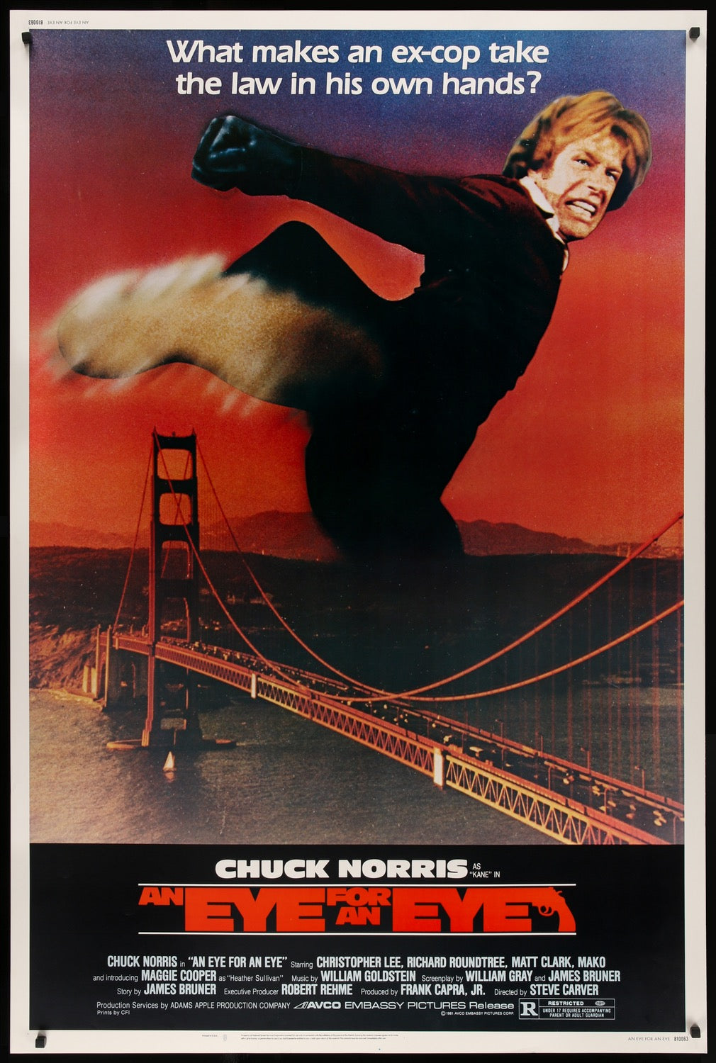 Eye for an Eye (1981) original movie poster for sale at Originalfilmart