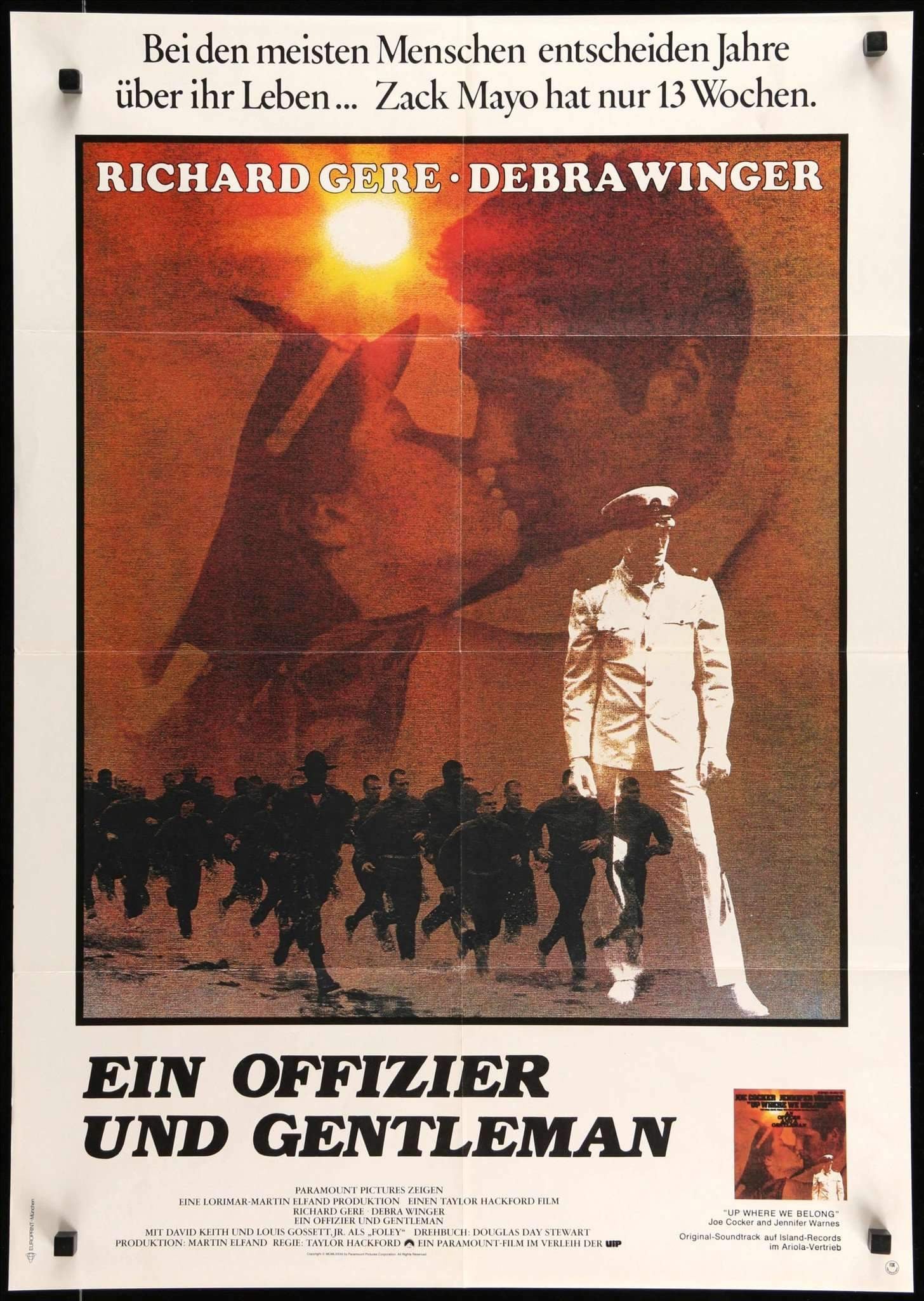 An Officer and a Gentleman (1982) original movie poster for sale at Originalfilmart