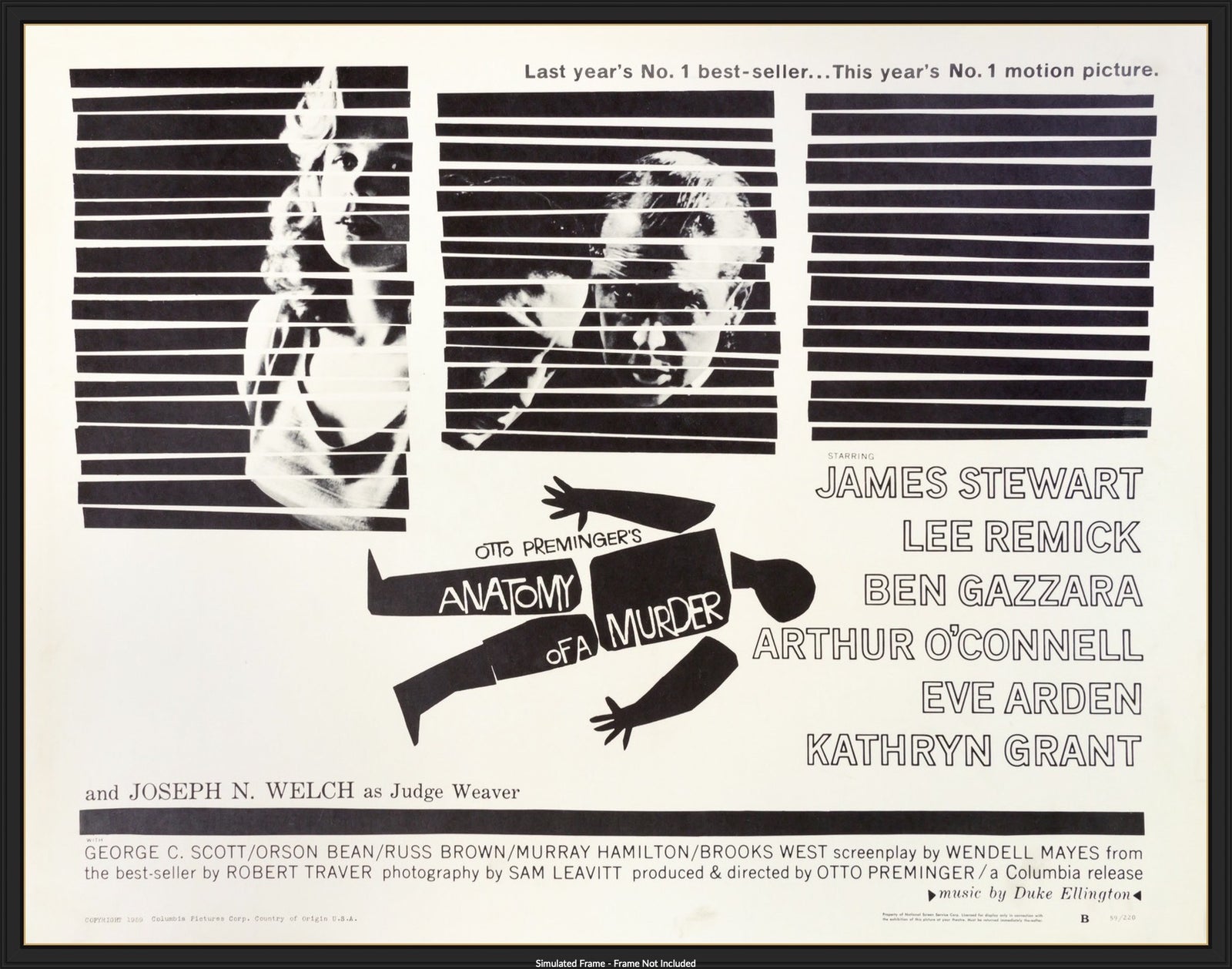 Anatomy of a Murder (1959) original movie poster for sale at Originalfilmart